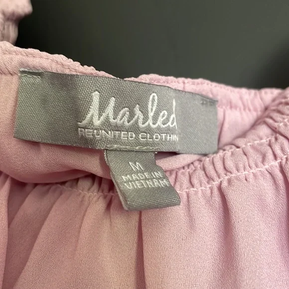 Pink Ruffled One-Shoulder Top - Picture 2 of 3